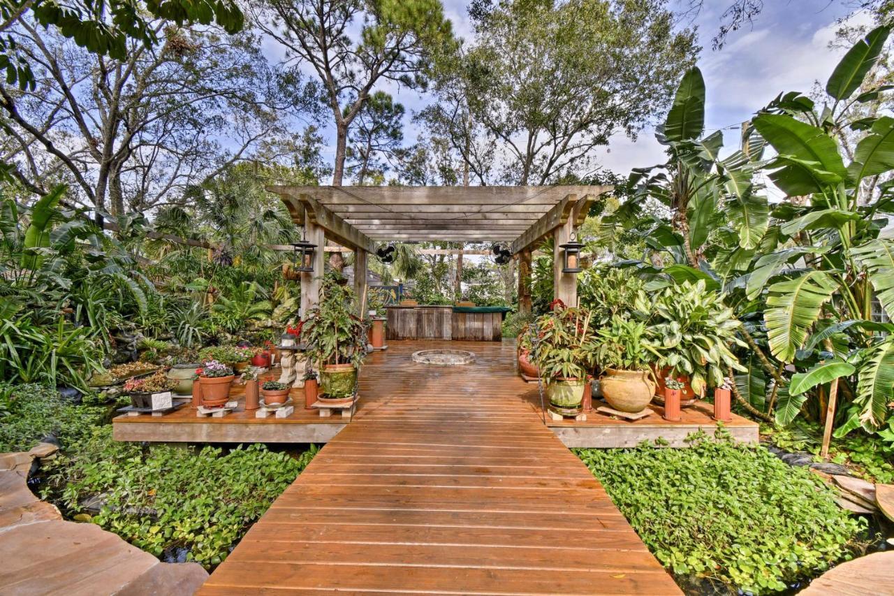 فيلا Sarasota Bungalow With Pergola, Garden And Waterfalls! المظهر الخارجي الصورة